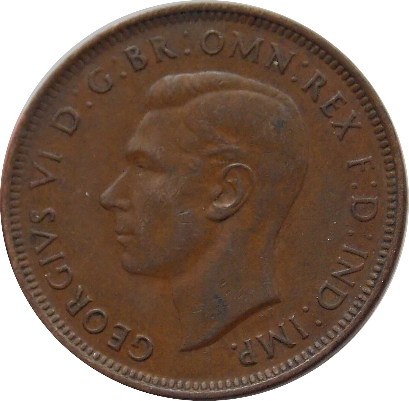 Austrália 1 2 Penny 1938 Numizmatika DENÁR