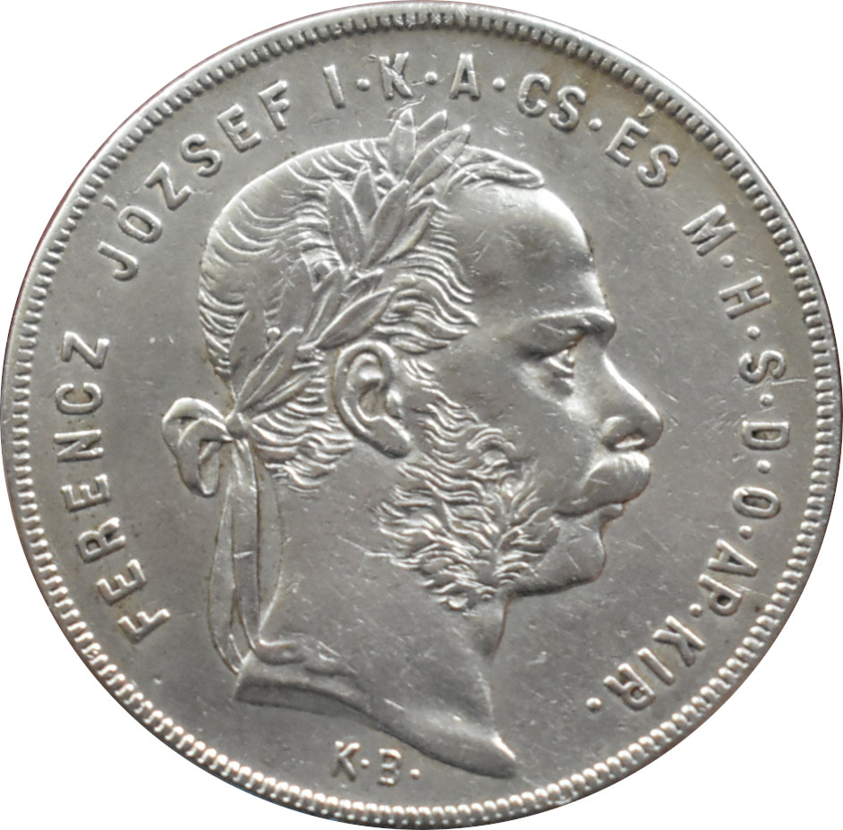 F.J. 1 Forint 1878 K.B.