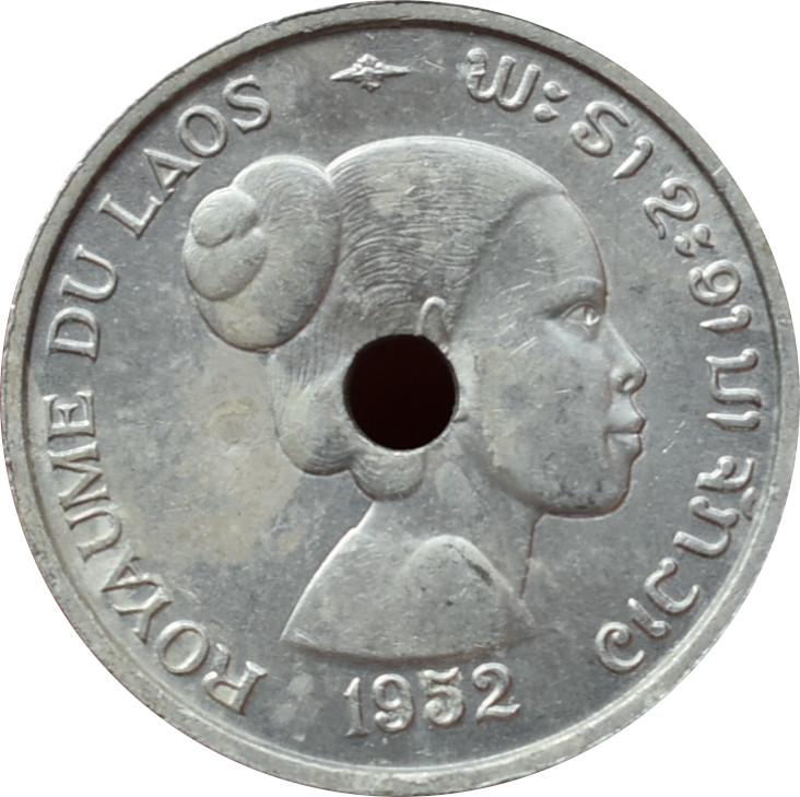 Laos 10 Cents 1952