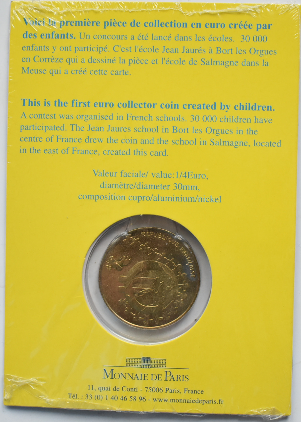 Francúzsko 1/4 Euro 2002