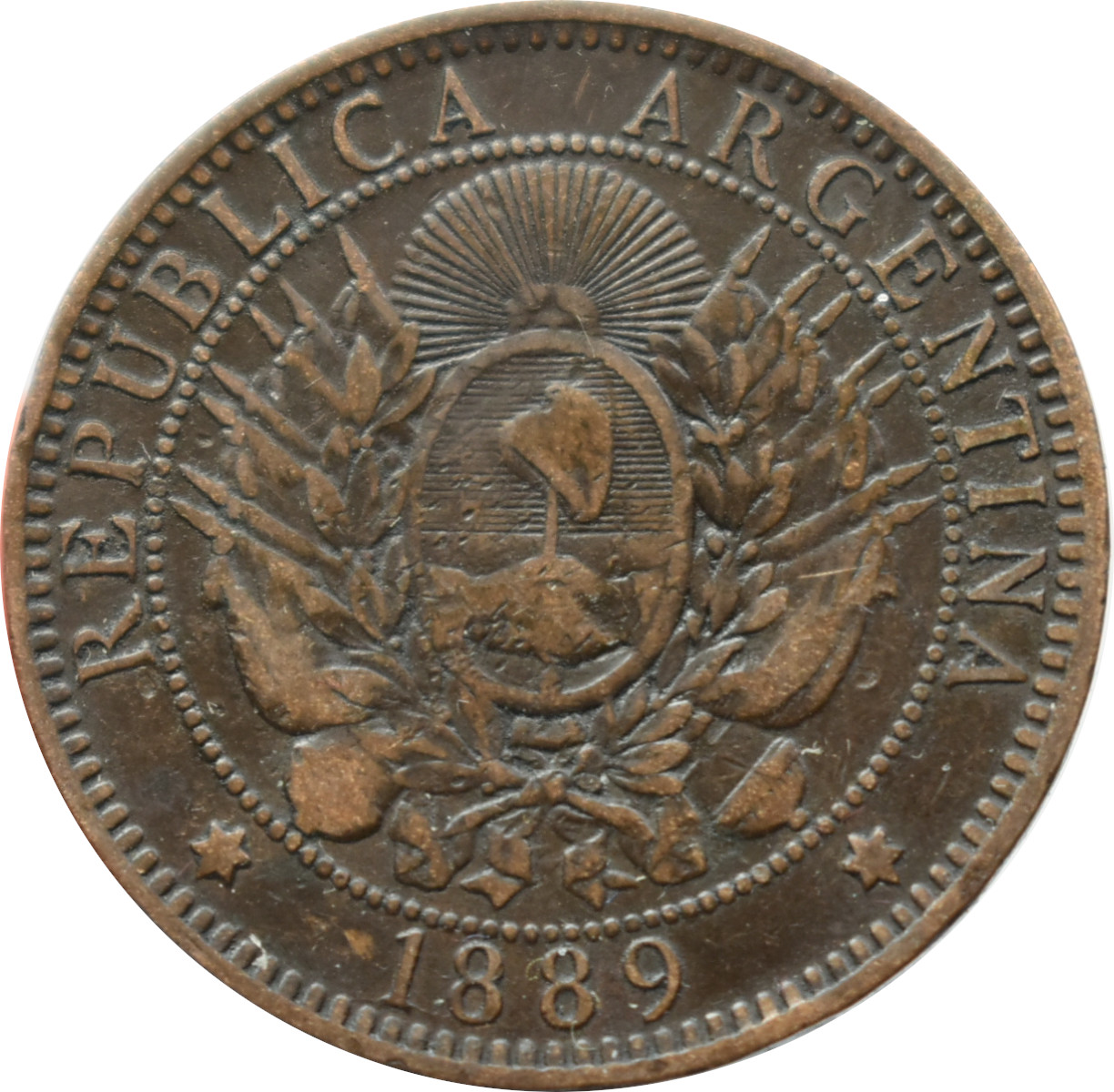 Argentína 2 Centavos 1889