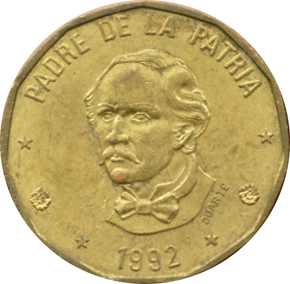 Dominikánska republika 1 Peso 1992