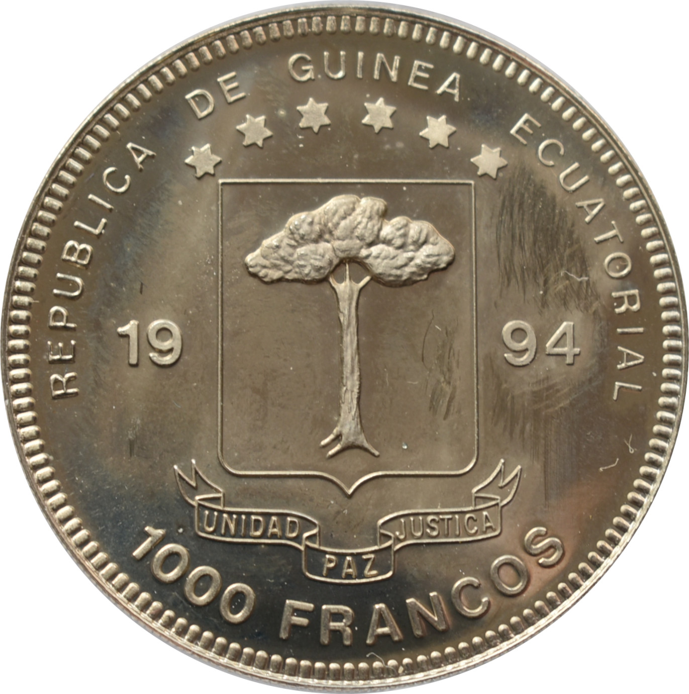 Rovníková Guinea 1000 Francs 1994