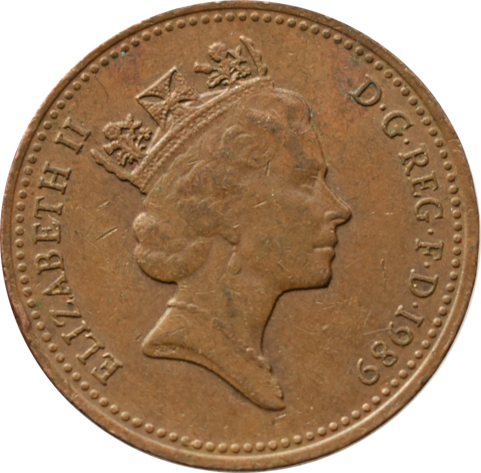 Anglicko 1 Penny 1989