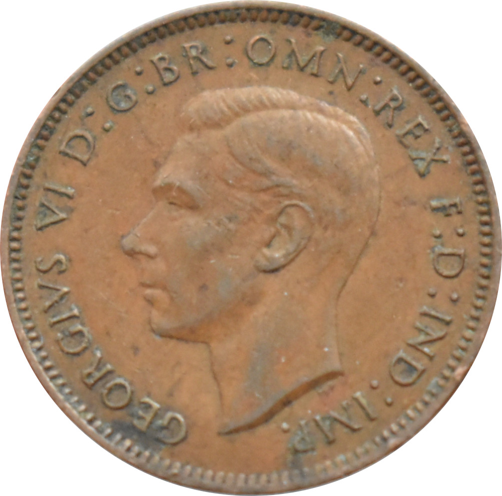 Anglicko 1 Farthing 1944