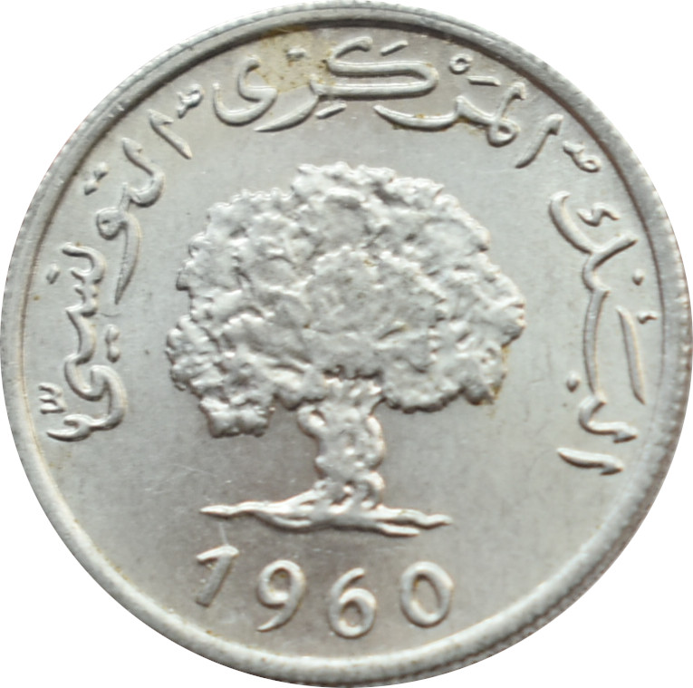 Tunisko 1 Millim 1960