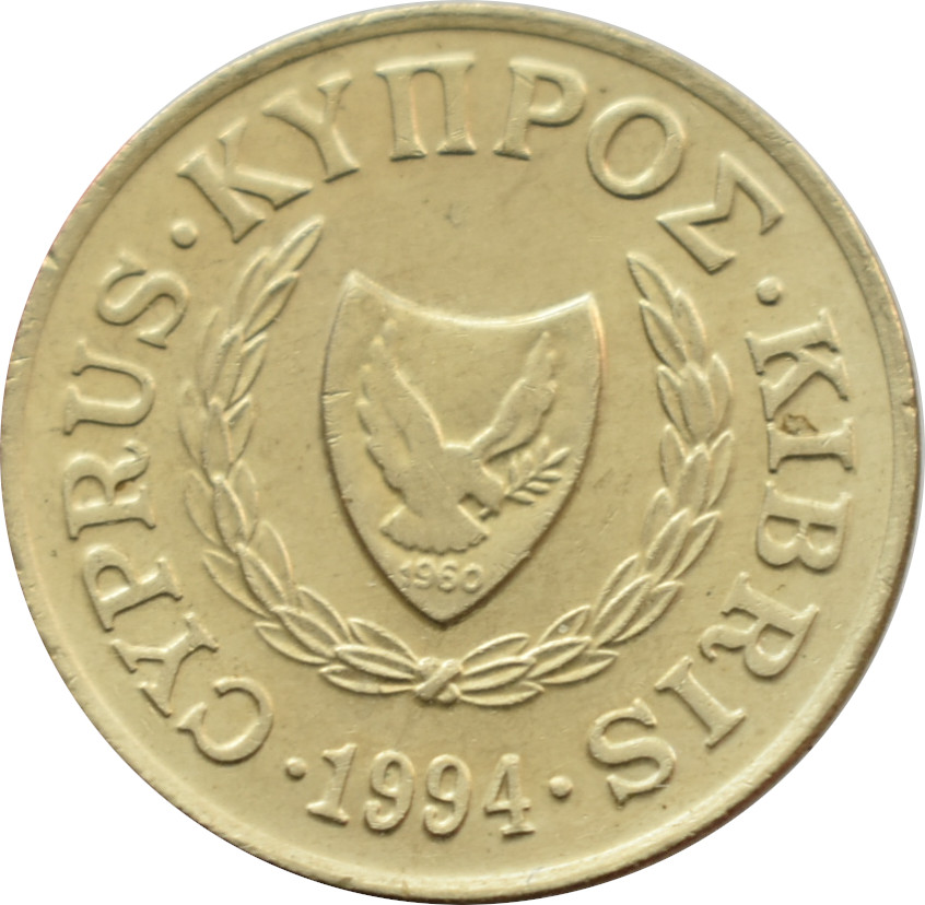 Cyprus 2 Cents 1994