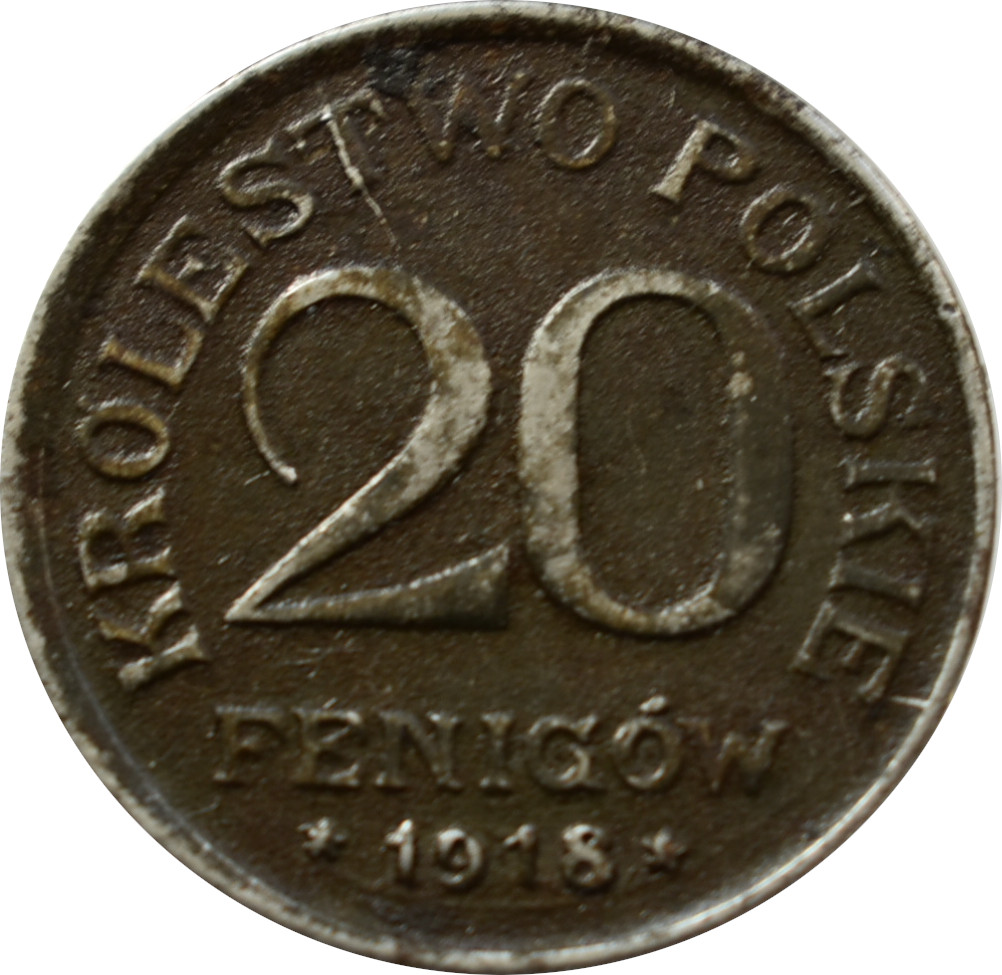 Poľsko 20 Fenigow 1918