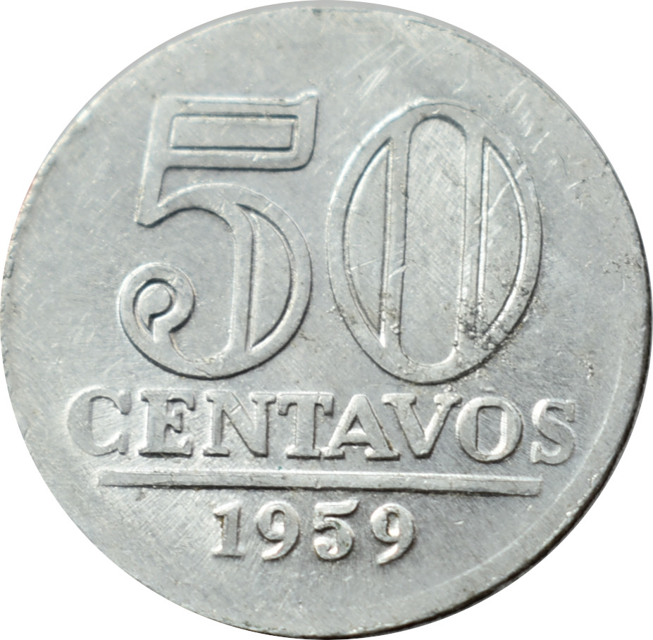 Brazília 50 Centavos 1959