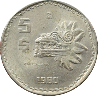 Mexiko 5 Pesos 1980