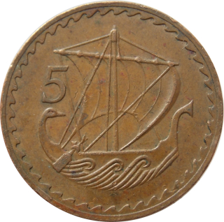 Cyprus 5 Mils 1978