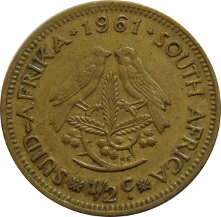 Južná Afrika 1/2 Cent 1961