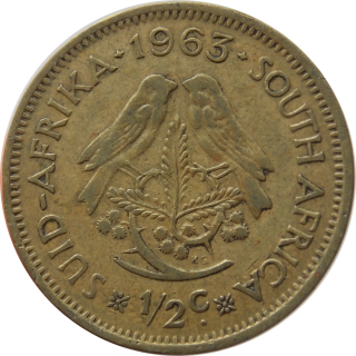 Južná Afrika 1/2 Cent 1963