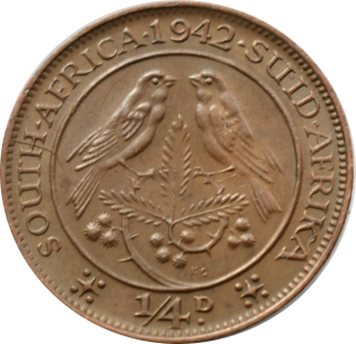 Južná Afrika 1/4 Penny 1942