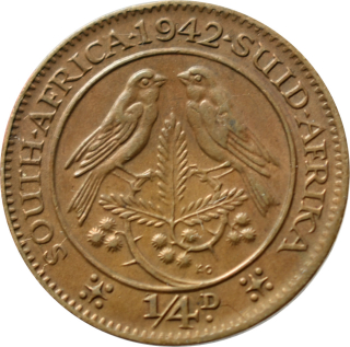 Južná Afrika 1/4 Penny 1942