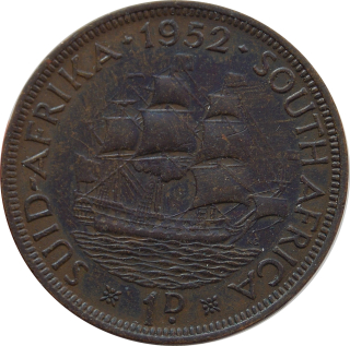 Južná Afrika 1 Penny 1952