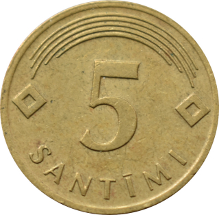 Lotyšsko 5 Santimi 2006