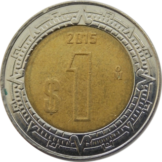 Mexiko 1 Peso 2015