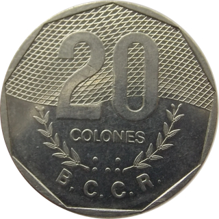 Kostarika 20 Colones 1983