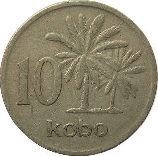 Nigéria 10 Kobo 1976