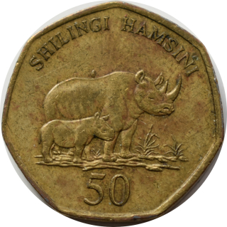 Tanzánia 50 Shillings 1996