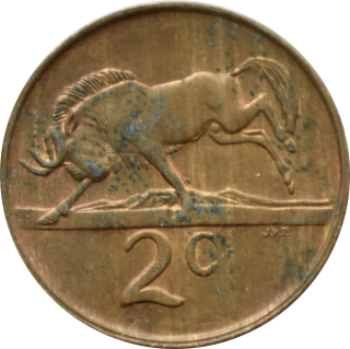 Južná Afrika 2 Cents 1989