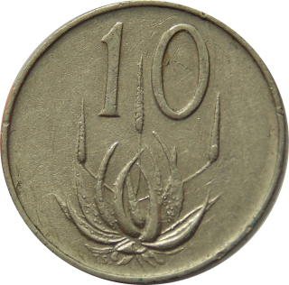 Južná Afrika 10 Cents 1965