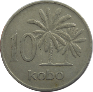 Nigéria 10 Kobo 1973