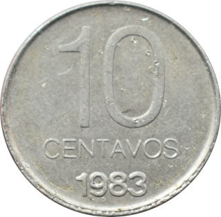 Argentína 10 Centavos 1983