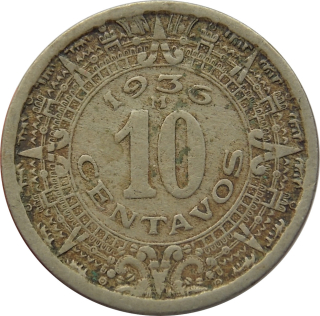 Mexiko 10 Centavos 1936