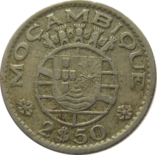 Mozambik 2,5 Escudos 1953