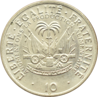 Haiti 10 Centimes 1975 FAO