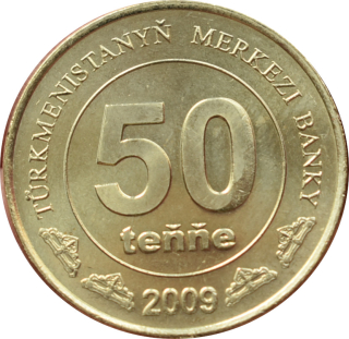 Turkménsko 50 Tenge 2009