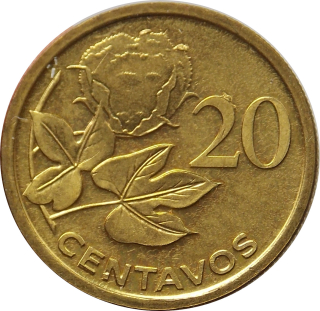 Mozambik 20 Centavos 2006