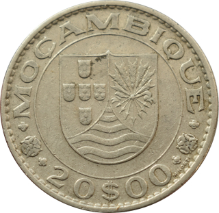 Mozambik 20 Escudos 1971