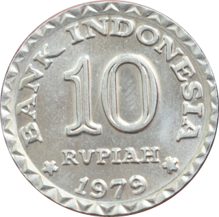 Indonézia 10 Rupiah 1979 FAO