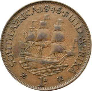 Južná Afrika 1 Penny 1945