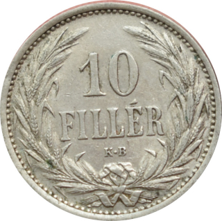 F.J. 10 Fillér 1909 K.B