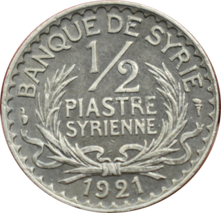 Sýria 1/2 Piastres 1921