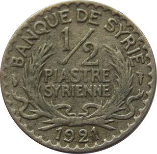 Sýria 1/2 Piastres 1921