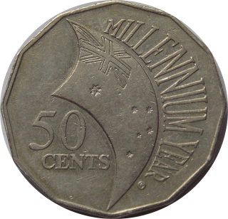 Austrália 50 Cents 2000