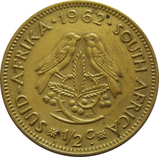 Južná Afrika 1/2 Cent 1962