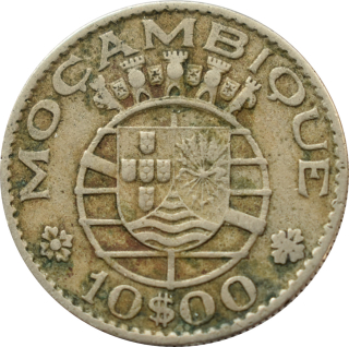 Mozambik 10 Escudos 1974