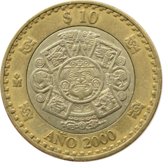 Mexiko 10 Pesos 2000