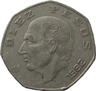 Mexiko 10 Pesos 1982