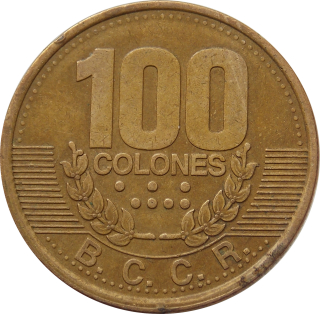 Kostarika 100 Colones 1995