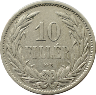 F.J. 10 Fillér 1895 K.B