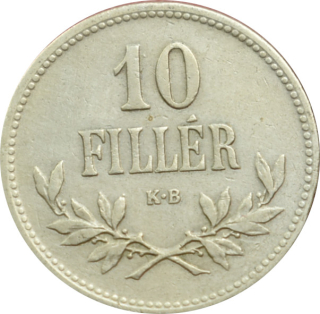 F.J. 10 Fillér 1915 K.B