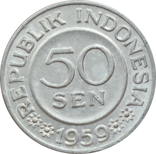 Indonézia 50 Sen 1959