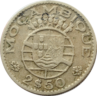 Mozambik 2,5 Escudos 1965